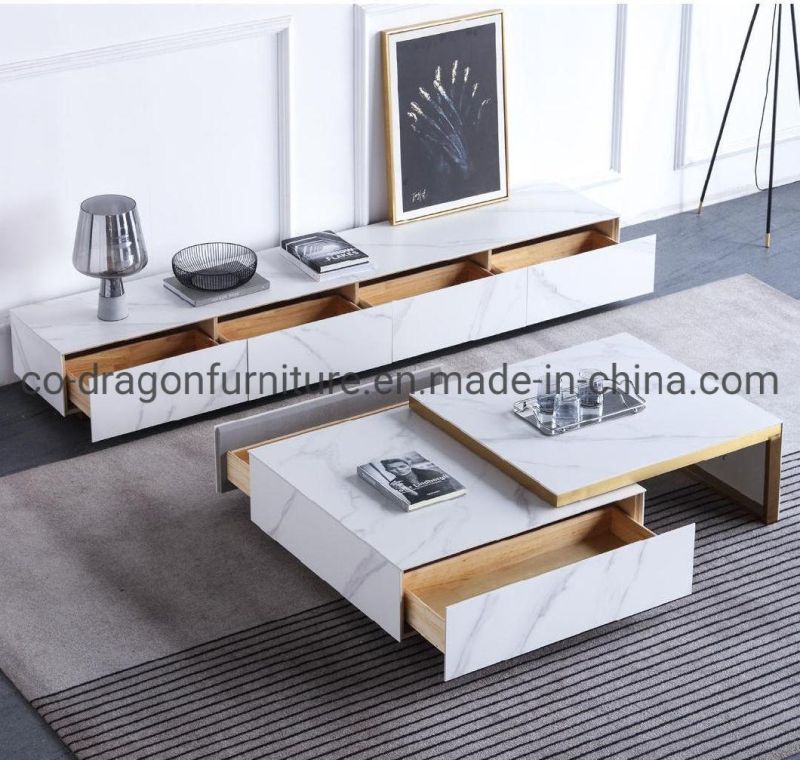China Wholesale Living Room Furniture Wooden Function Coffee Table Group