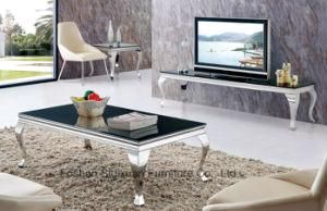 2016 Modern Stainless Steel Glass Cocktail Table / Coffee Table