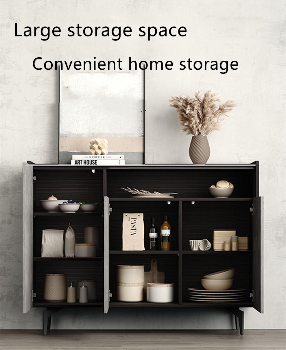 High Quality Log Color Living Room Kitchen Furniture Wooden Storage Cabinet