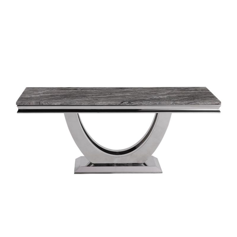 Luxury Style High Quality Stainless Steel Base Living Room Modern Marble Coffee Table