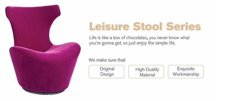 Indoor Furniture Lounge Chaise Chair with Footstool High Back