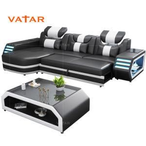 Vatar Modern Latest Living Room Italian Leather Sofa Design Foshan Shunde Furniture Market