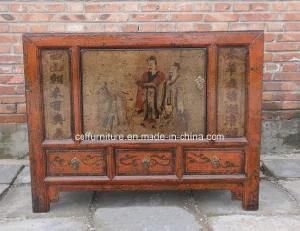 Vintage Antique Solid Wood Chinese Furniture Hand Painted Cabinet