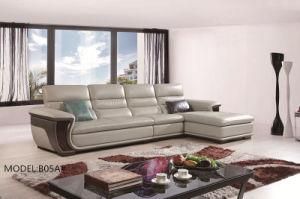 Modern Style U Shape Corner Sofa with Real Leather (B05A#)