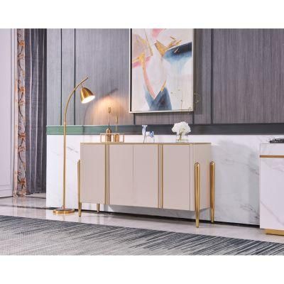 Hot Sale Luxury Metal Simple Living Room Furniture Set TV Stand with Drawers