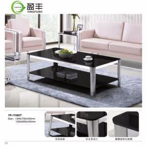 Modern Hotel Furniture Tempered Glass Tea Desk Yf-T17080