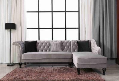 Huayang Modern Sectional Home Furniture Velvet Fabric Couch Living Room Sofa Fabric Sofa