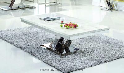Marble Top Stainless Steel Center Table for Home Furniture