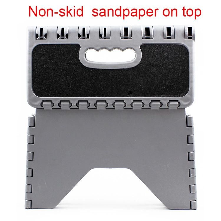 Sand Paper Non-Slip Durable Plastic Folding Stool for Car