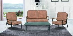 Modern Living Room Furniture for Home/Hotel with Coated Metal Frame and Fabric Upholstered