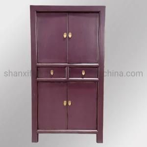 Antique Chinese Reproduction Furniture Medium Tall Handpainted Cabinet