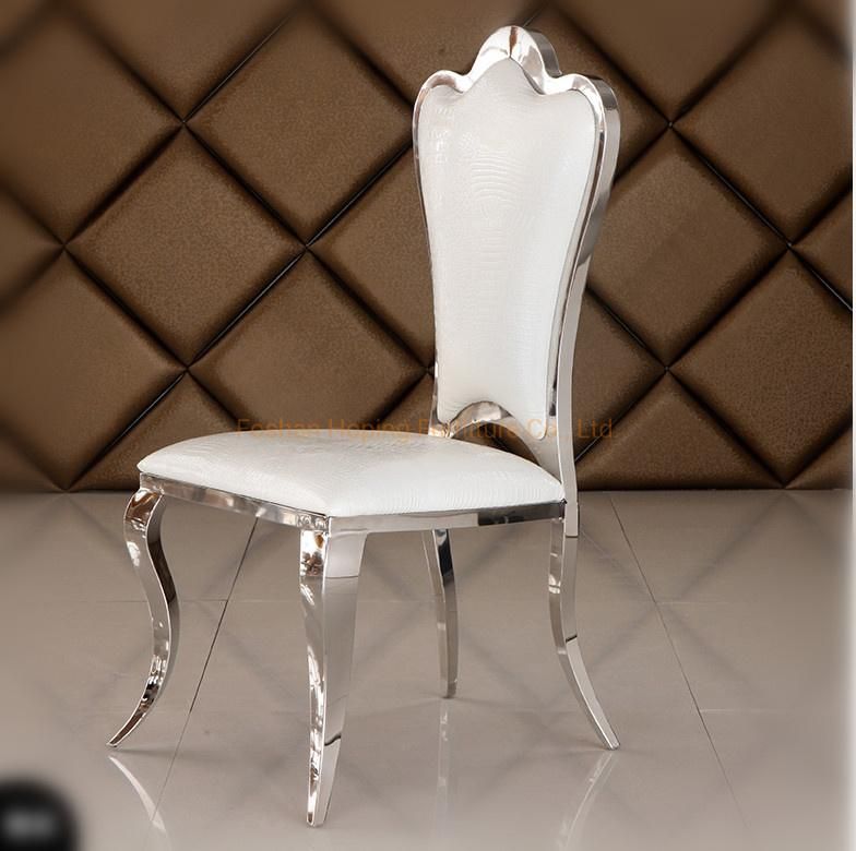 Wholesale Classy Modern Dining Chair Antique Event Stainless Steel Wedding Chair