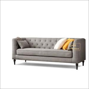 Italy Home Furniture Fabric Sofa/Living Room Furniture 3 Seat Chesterfield Velvet Sofa Set