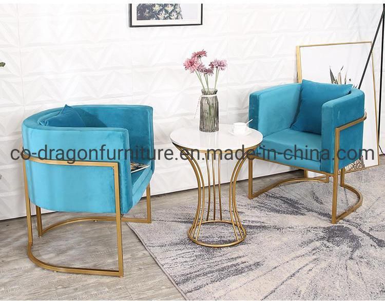 Hot Sale Metal Marble Top Side Table for Outdoor Furniture