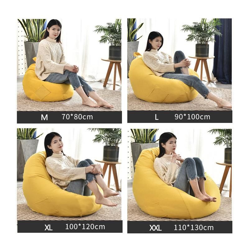 Leisure Fluffy Comfortable Coffee Lazy Lounger Bean Bag Sofa Chair