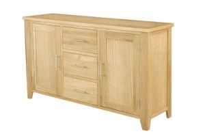 China Mainland Sinoah Solid Oak Wooden Large Sideboard 2 Door 3 Drawer (NR29)