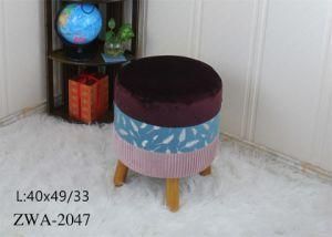 House Use Colorful Velvet Stool Ottoman