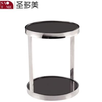 Modern Popular Household Living Room Furniture Double Round End Table
