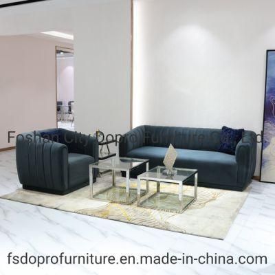 St16 Modern Blue Color Fabric Living Room Home Furniture Sofa