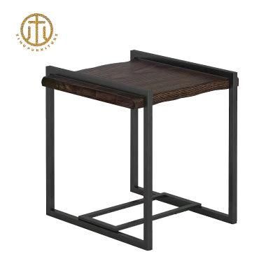 Can Customize The Wholesale Coffee Color Log Style Simple Coffee Table