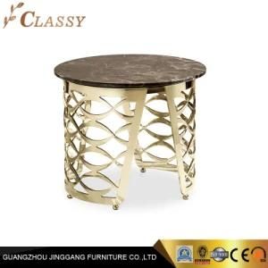 Living Room Furniture Side Table Brass Marble Coffee Tables