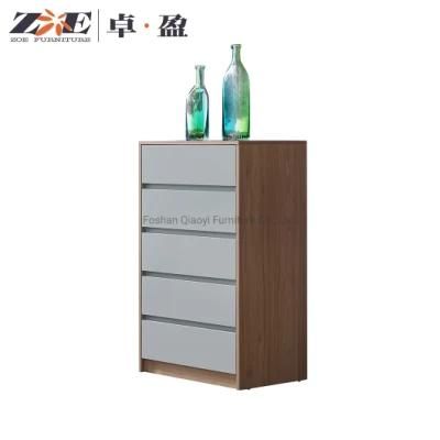 Simple Wood Grain Chest of Drawers Cupboard Five Drawer Cabinet Bedroom Living Room Furniture Cabinets