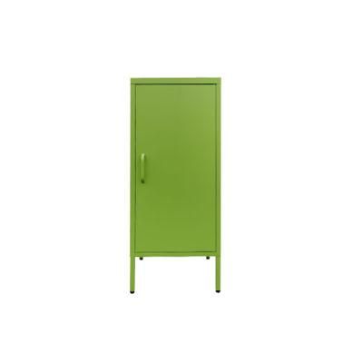 Simple Modern Design Single Door Bedroom Steel Bedside Cabinet