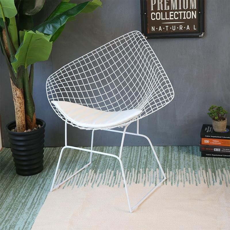 Industrial Furniture Diamond Leisure Chair Wire Iron Chair