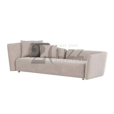 Modular Nordic Leisure High Quality Hotel Decor Home Furniture Modern Living Room Fabric Sofa with 2 Single Sofa Chair