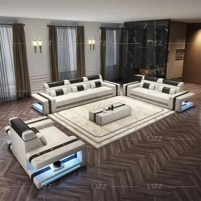 American Furniture LED Light Living Room Sofa with Tea Table
