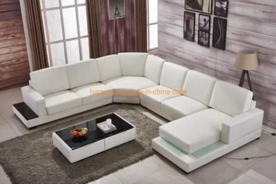 Modern Home Furniture Top Grain Leather 7seaters 9seaters Big Corner L Shape U Shape Living Room Sectional Sofa Set