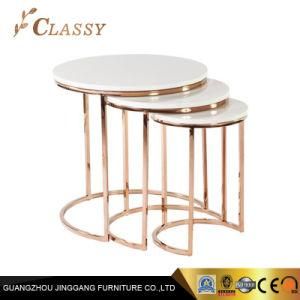 Modern Furniture Side Table White Color Side Table Marble Side Table