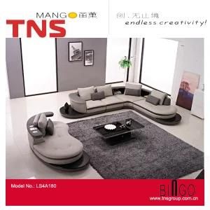 Home Furniture Sofa Modern Sofa Multimedia Studio System Sofa Leather Sofa Sofa in Sofa (LS4A180)