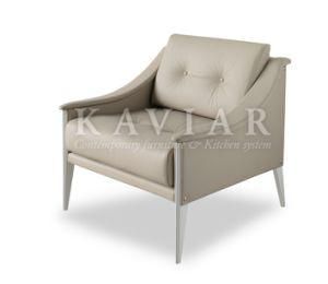 Kaviar Hot Sale Leisure Luxury Single Armchair with Leather (DP114)