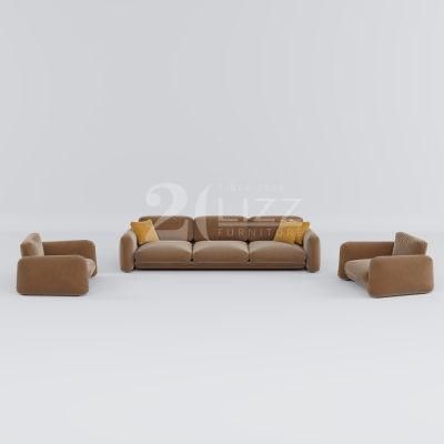 Comfortable China Direct Sale Living Room Luxury Furniture Modern Leisure Fabric Sofa Set