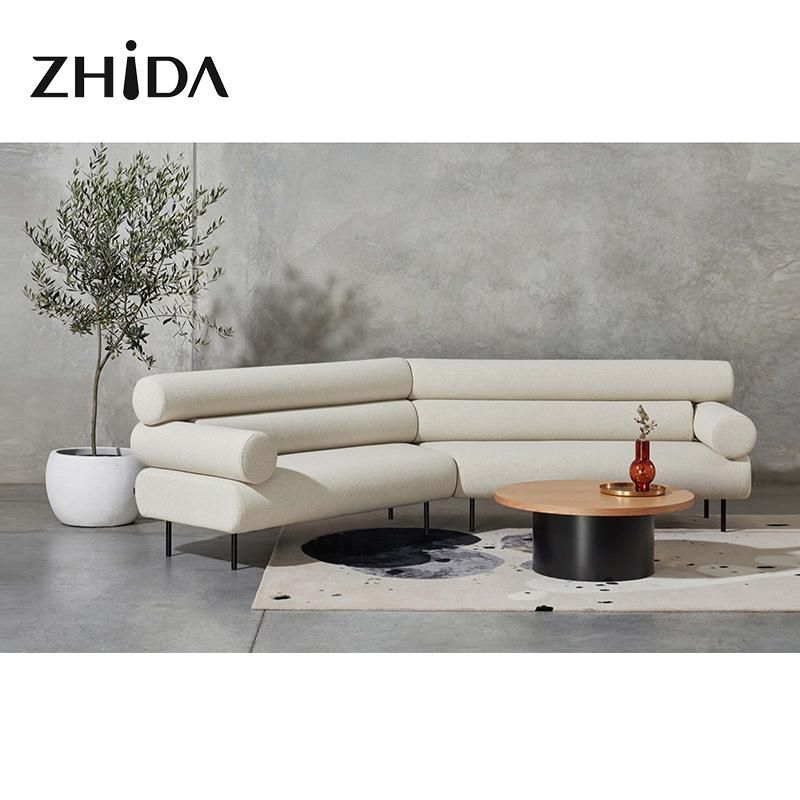 Home Furniture Living Room Italian Modern Design Fabric 1+2+3 Sofa Set