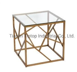 Modern Design Home Furniture Coffee Table Stainless Steel Furniture Side Table