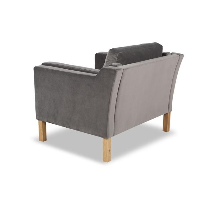 Borge Mogensen Velvet Single Sofa (Armchair)