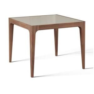 Living Room Furniture/Solid Oak Coffee Table Glass Top with SGS