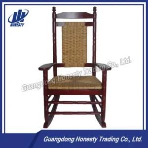 Cy2272 Wood Rocking Chair with Rattan