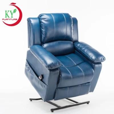 Jky Furniture Modern Design Over-Filled Leather Power Lift Chair with Big Wingback