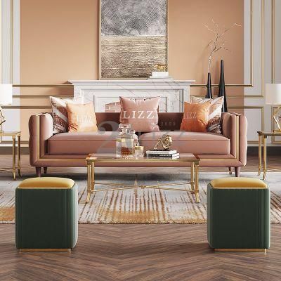 Arabic Luxury Modern Living Room Furniture Leisure Sectional Velvet Fabric Floor Sofa