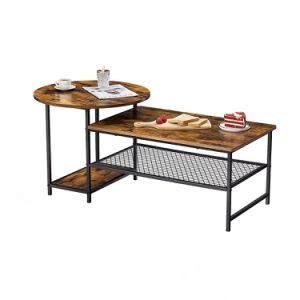 Modern Luxury Different Coffee Table with Mesh Shelf