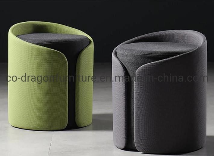 Modern Design Furniture Wooden Fabric Stool for Living Room Furniture