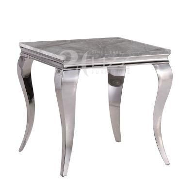 Factory Direct Sale Modern Metal Home Furniture Luxury Rectangle Sintered Stone Marble Coffee Table