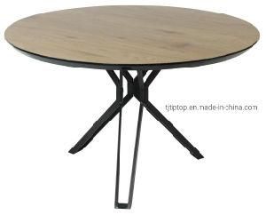 Factory Cheap Price Wholesale Home Furniture Wood MDF White Round Dining Table Designs