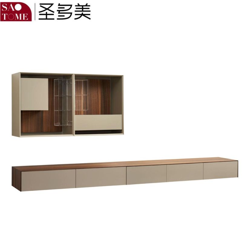 Modern New Design White Lockers Wooden Living Room TV Cabinet Floor Cabinet