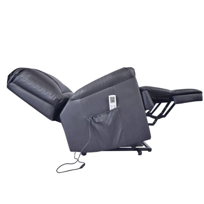 Jky Furniture Zero Gravity High Adjustable Leather Power Lift (Riser) Recliner Chair with Dual German Brand Okin Motor for The Elderly and Disabled