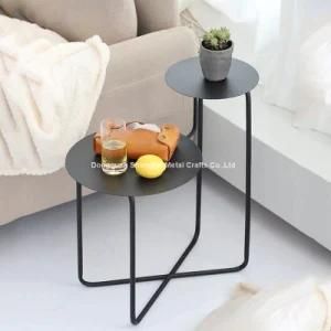 Modern Metal Round End Side Table Home Furniture Coffee Table