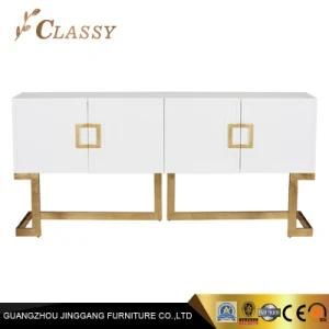 Modern White Console TV Cabinet TV Stand with Storage